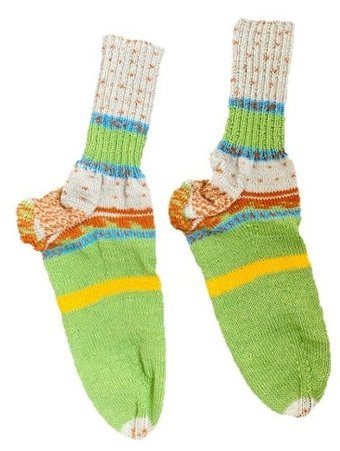 Handgestrickte Socken, Gr. 50/51