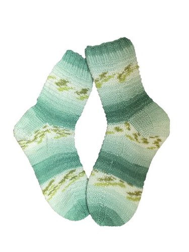 Handgestrickte Socken, Gr. 39/40