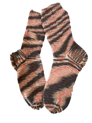 Handgestrickte Socken, Gr. 44/45
