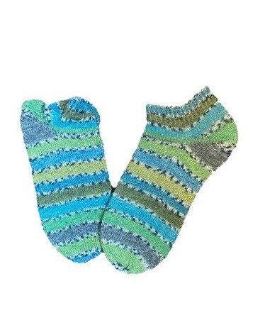 Handgestrickte Socken, Sneaker, Gr. 46/47