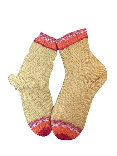 Handgestrickte Socken, Gr. 37/38