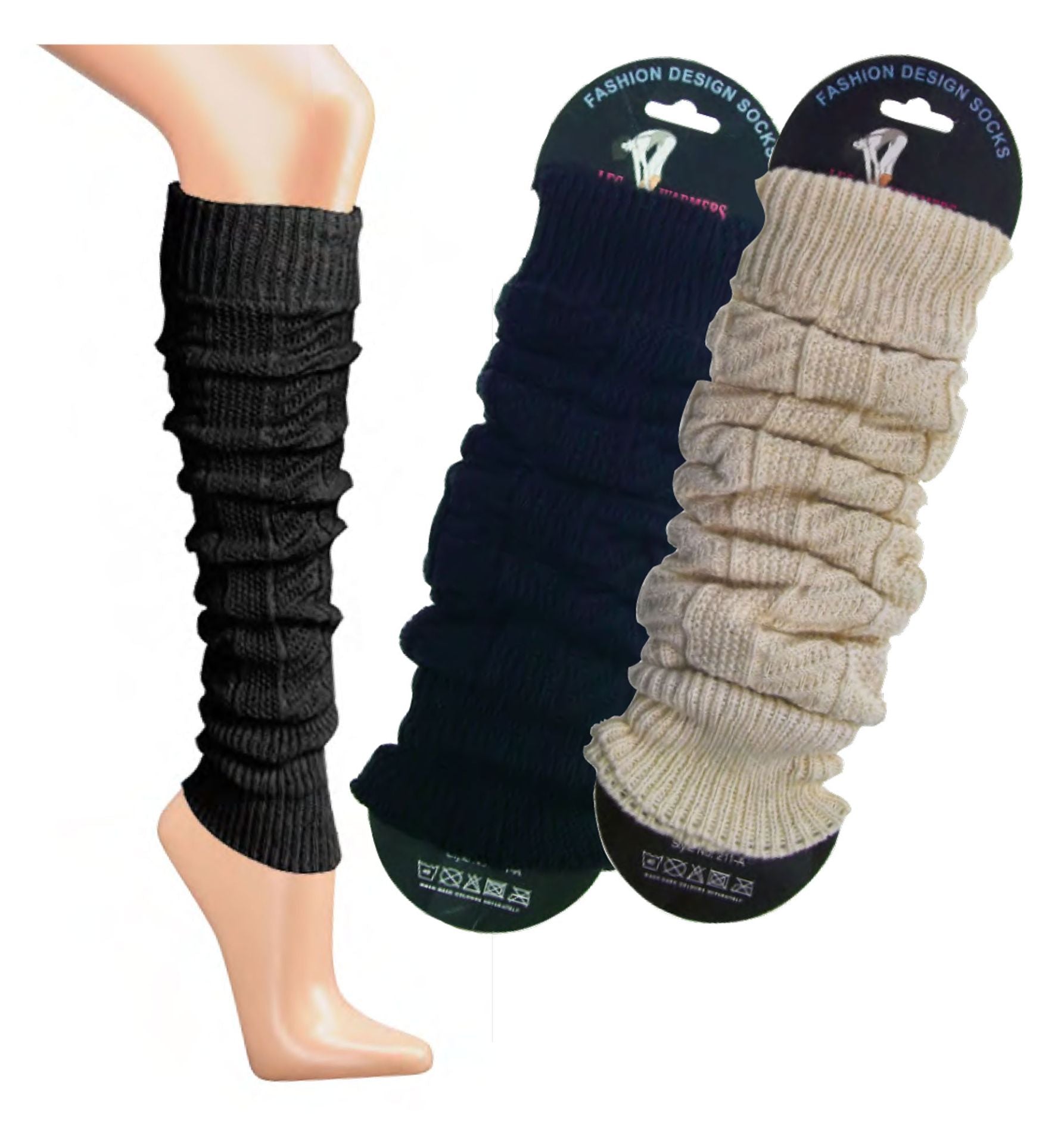 Stulpen-Legwarmers, mit Wolle