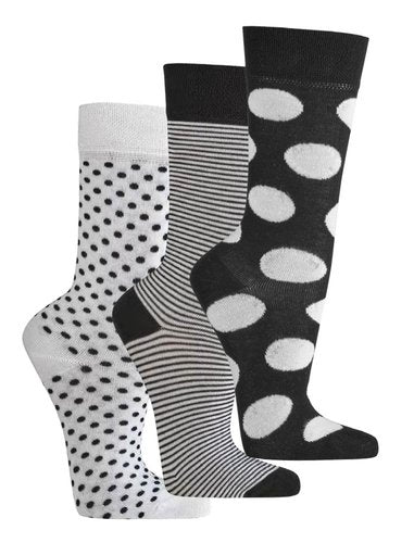 Viskose (Bambuszellstoff) Söckchen "Black & White"
