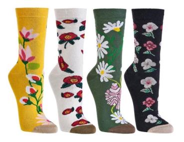 Motivsocken "Blütentraum"