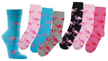 Motivsocken "Flamingo"