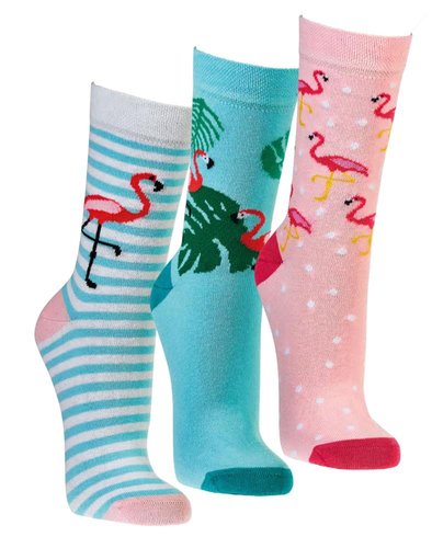 Motivsocken "Florida-Flamingo"