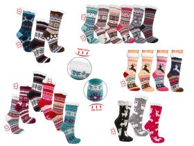 Hüttensocken Extra-Flauschig mit ABS, ONE SIZE Damen