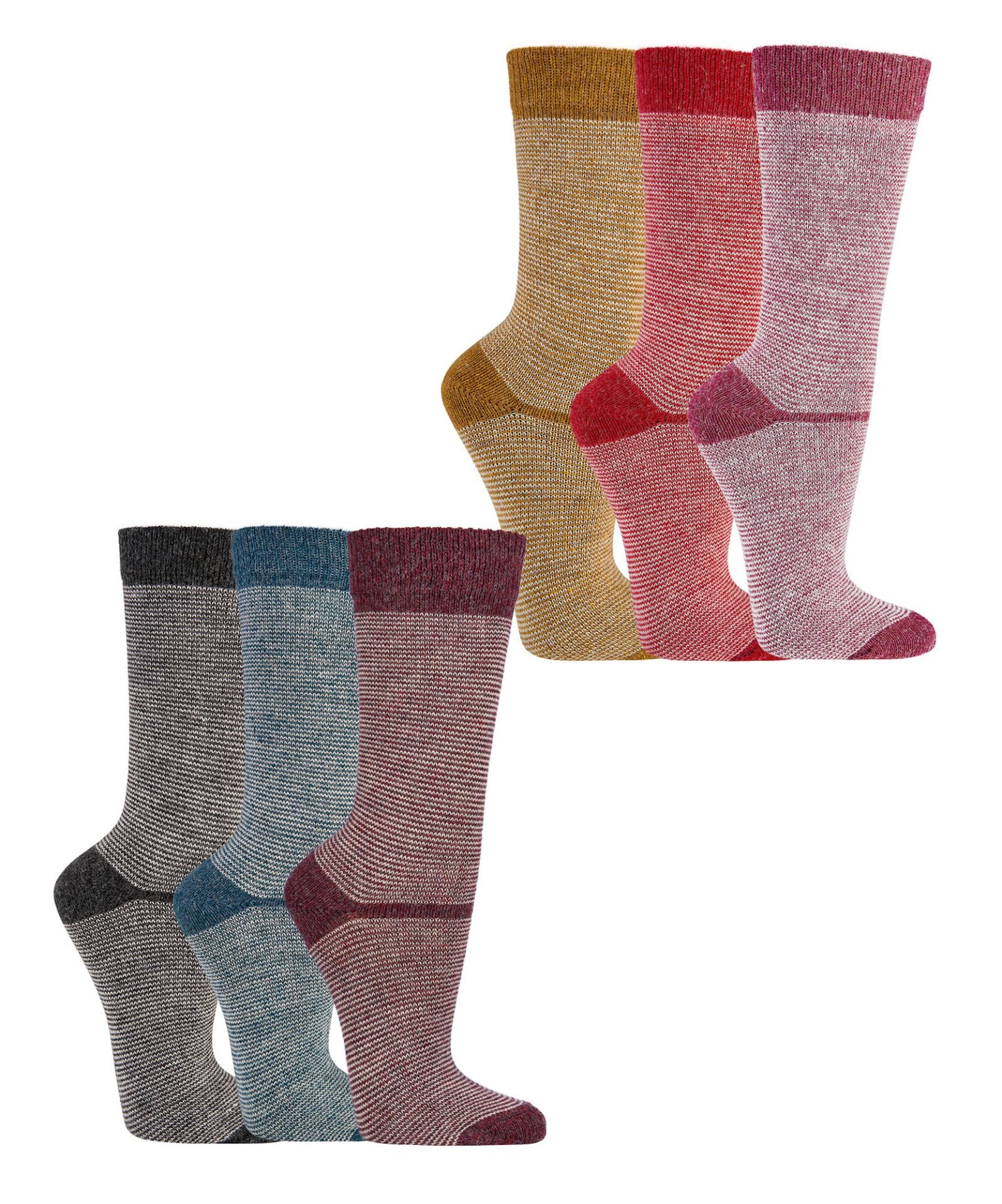 Ringel-TREND-Socken mit Alpaka u. Merino
