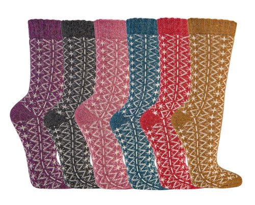 Folklore-TREND-Socken mit Alpaka u. Merino