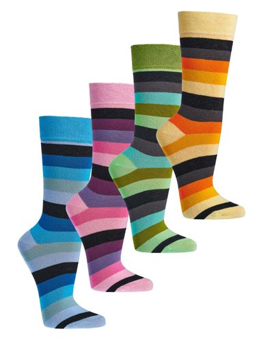 Bio Unisex Trend-Socken "Streifen"