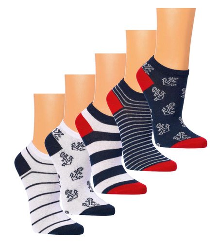 GOTS-Bio Sneakers-Socken "AHOI"
