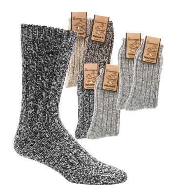 Norweger-Socken, Naturwarm mit Schafwolle