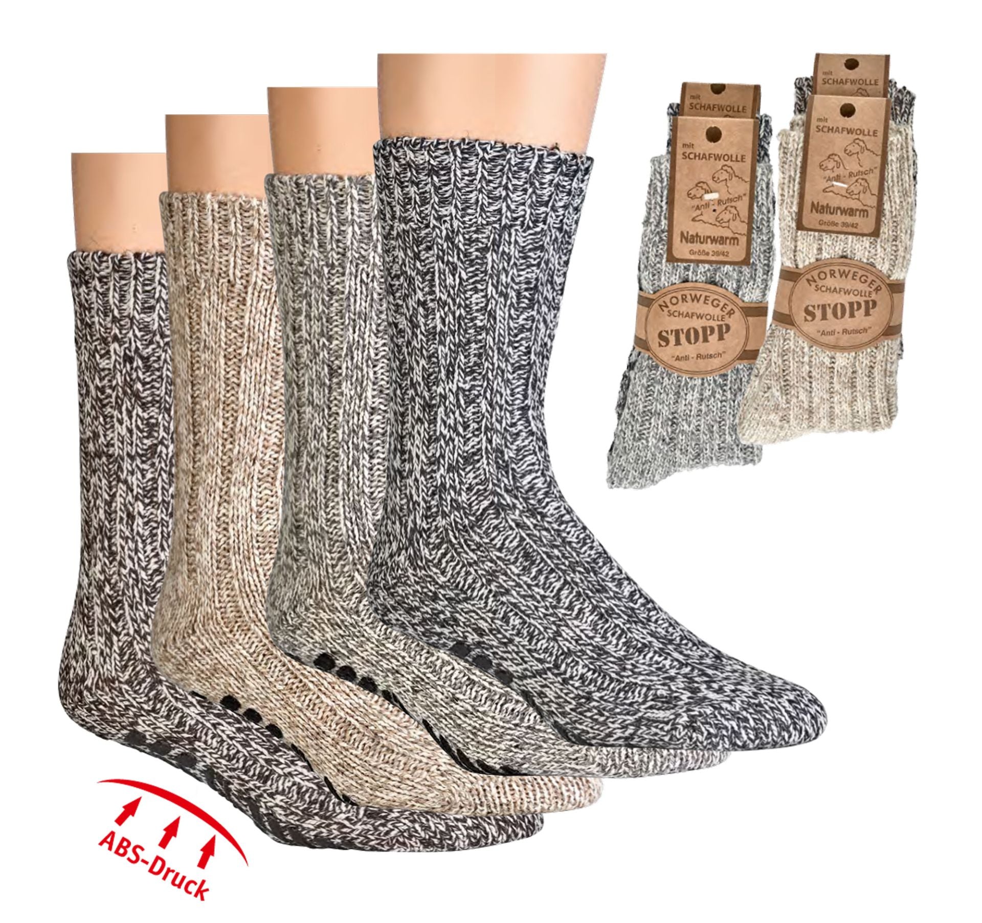 ABS-Norwegersocken "STOPP"