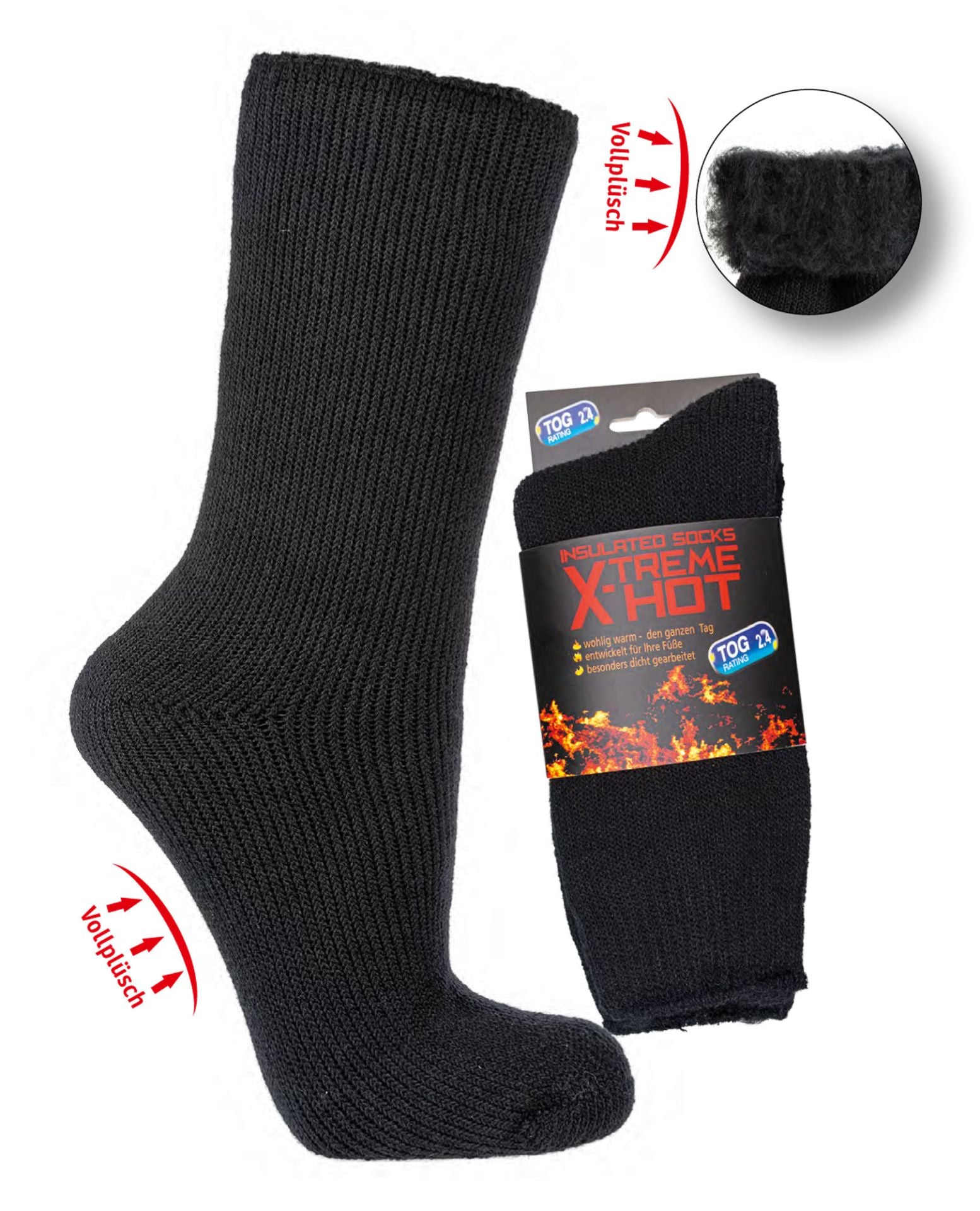 TOG THERMO-Vollplüsch-Socken