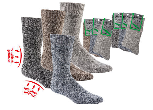 VollplüschHerren THERMO-Socken mit Wolle
