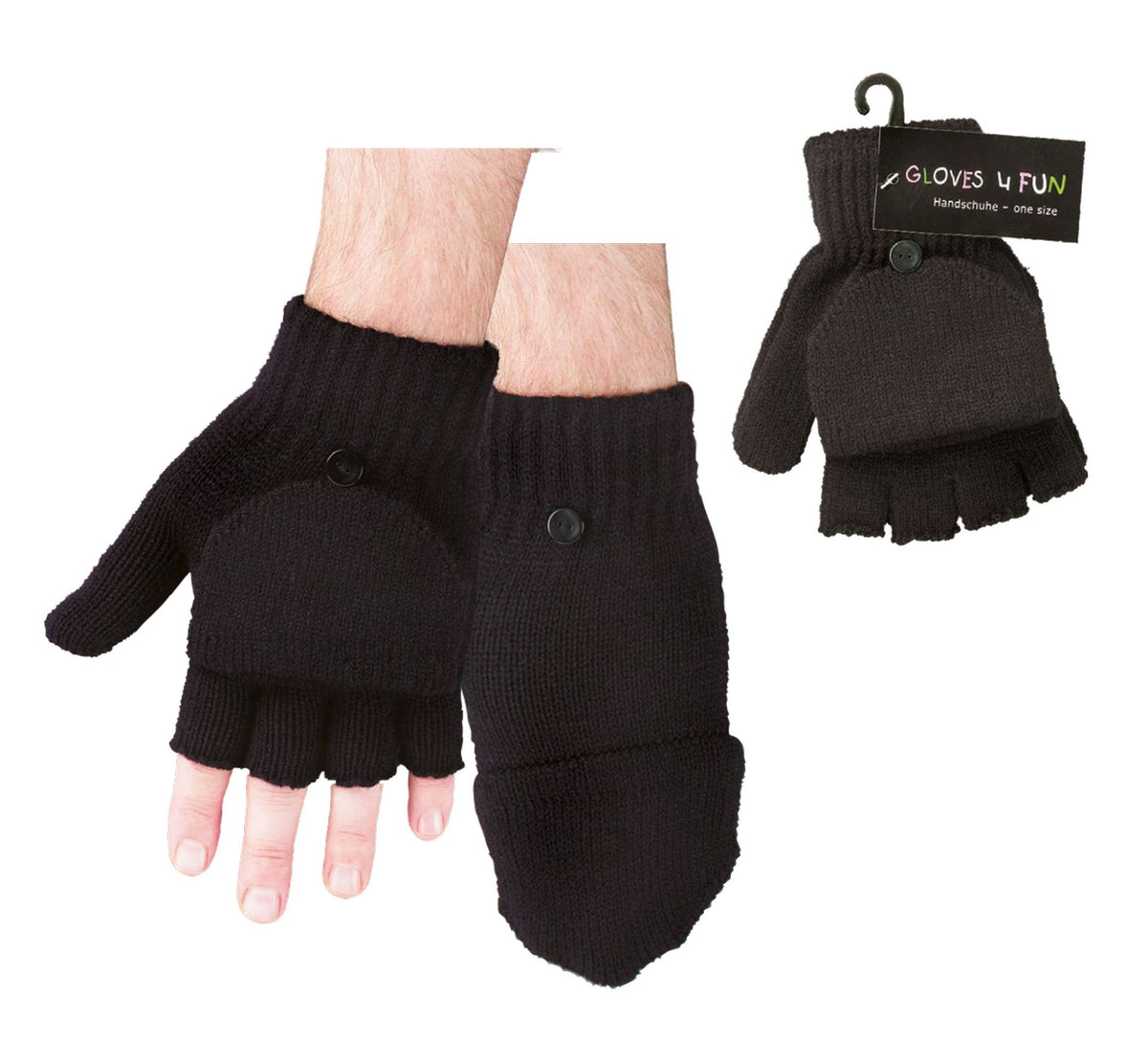 1/2-Finger-Handschuhe/Fäustlinge
