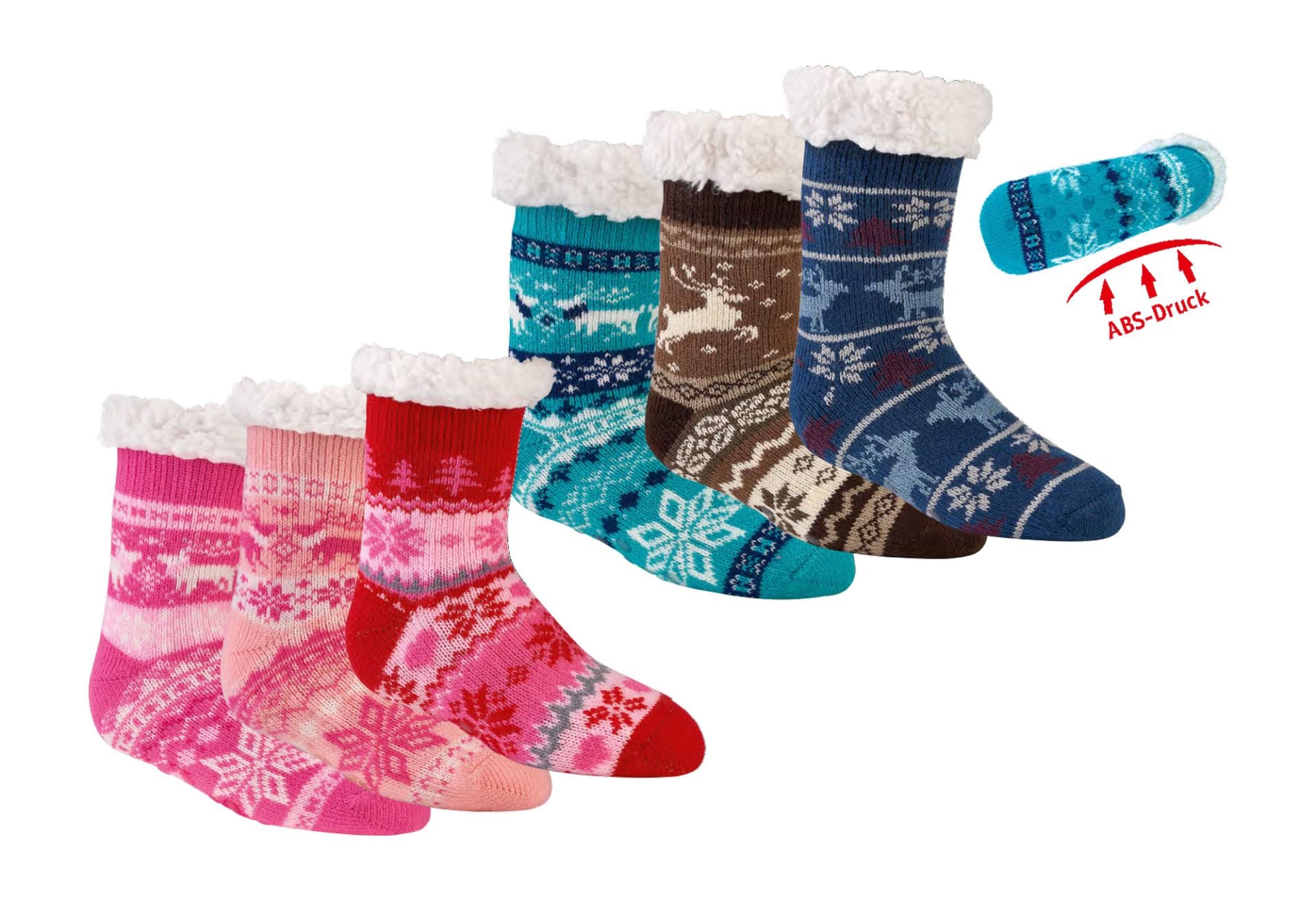 Kinder Hütten-Socken "Extra-Flauschig" ABS