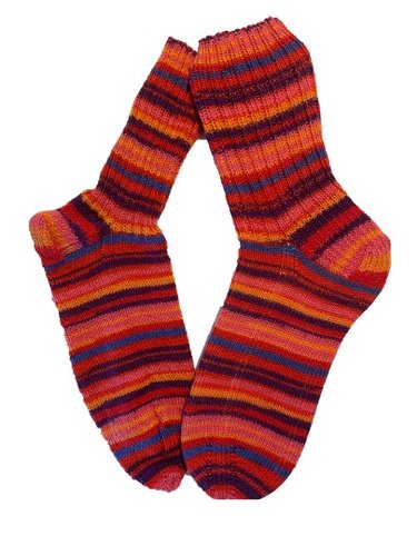 Handgestrickte Socken, Gr. 46/47