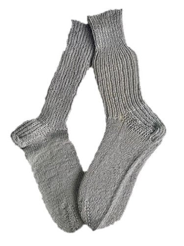 Handgestrickte Socken, Gr. 46/47, 6-fach