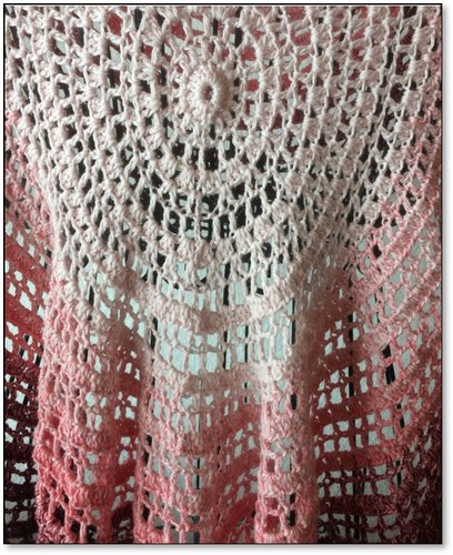 Gehäkelter Poncho Gr. S/M