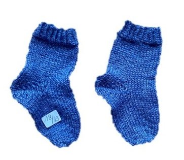 Handgestrickte Socken für Babys, Gr. 18/19