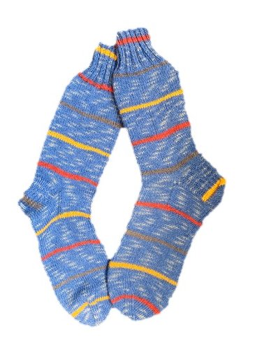 Handgestrickte Socken, Gr. 41/42