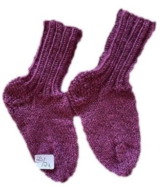 Handgestrickte Socken für Kinder, Gr. 23/24
