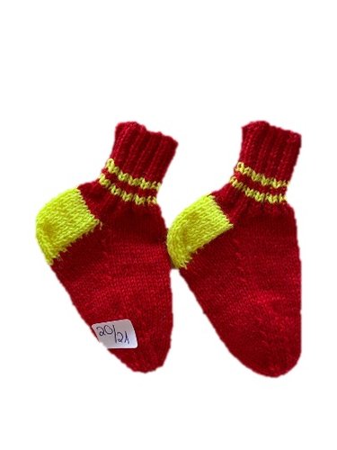 Handgestrickte Socken für Kinder, Gr. 20/21