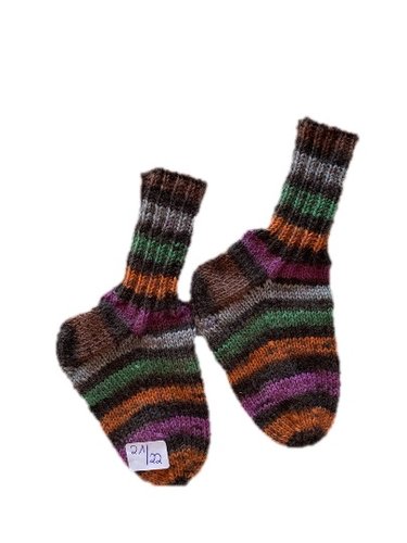 Handgestrickte Socken für Kinder, Gr. 21/22