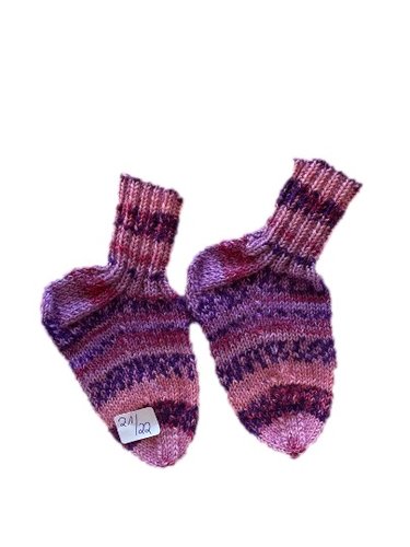 Handgestrickte Socken für Kinder, Gr. 21/22
