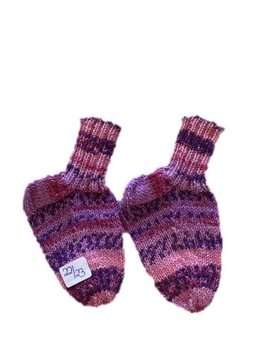 Handgestrickte Socken für Kinder, Gr. 22/23