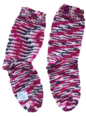 Handgestrickte Socken für Kinder, Gr. 27/28
