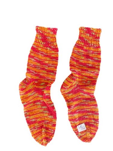 Handgestrickte Socken für Kinder, Gr. 31/32