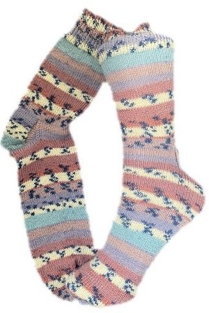 Handgestrickte Socken, Gr. 46/47