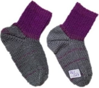 Handgestrickte Socken für Kinder, Gr. 26/27