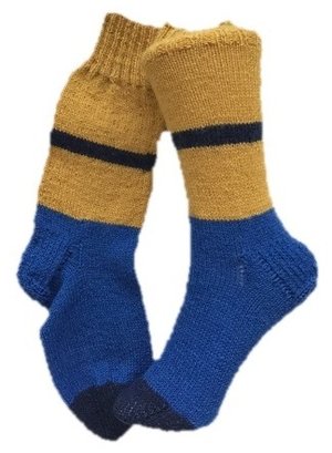 Handgestrickte Socken, Gr. 37/38