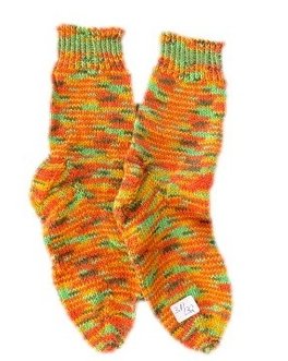 Handgestrickte Socken für Kinder, Gr. 31/32
