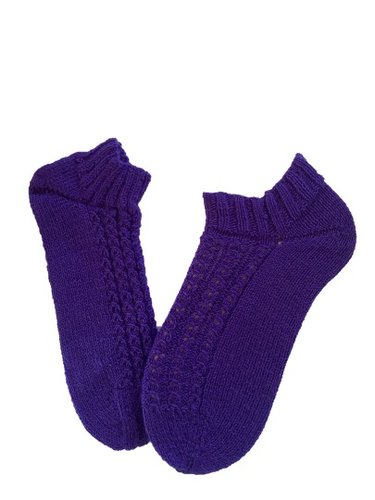 Handgestrickte Sneaker Socken, Gr. 41/42
