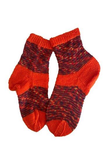Handgestrickte Socken, 2. Wahl,