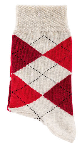 Motivsocken "Karo-Melange",