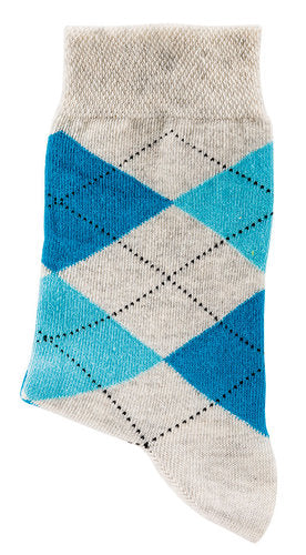 Motivsocken "Karo-Melange",