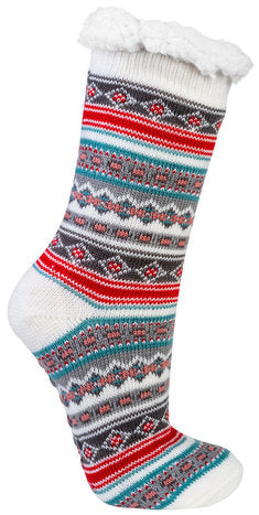 Hüttensocken Extra-Flauschig mit ABS, ONE SIZE Damen