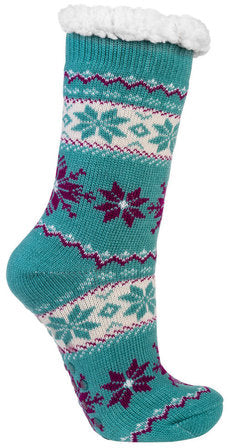 Hüttensocken Extra-Flauschig mit ABS, ONE SIZE Damen