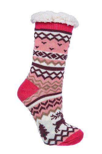 Hüttensocken Extra-Flauschig mit ABS, ONE SIZE Damen