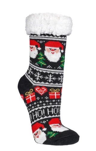 Unisex Hütten-Socken "Weihnachten", ABS-Druck, ONE SIZE Damen