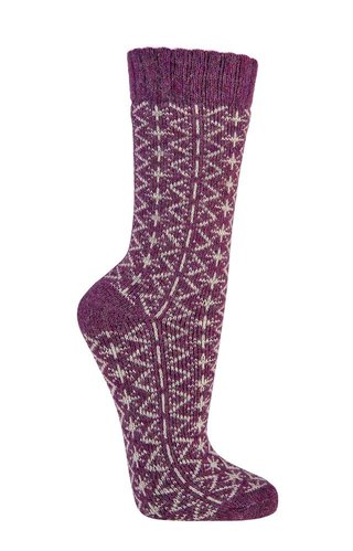 Folklore-TREND-Socken mit Alpaka u. Merino