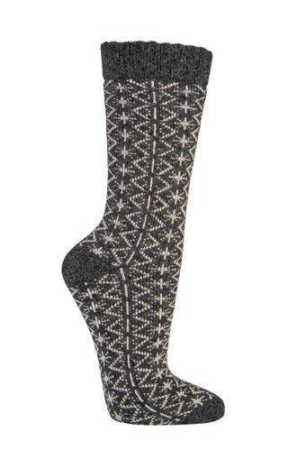 Folklore-TREND-Socken mit Alpaka u. Merino