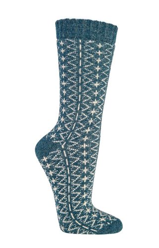 Folklore-TREND-Socken mit Alpaka u. Merino
