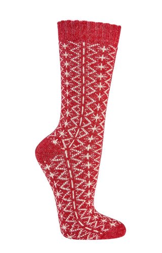 Folklore-TREND-Socken mit Alpaka u. Merino