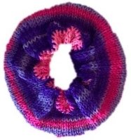 Haargummi, Scrunchie, gestrickt, HANDARBEIT